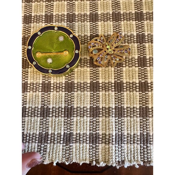 Joan Rivers Gold-Tone Brooch With Multicolored Rhinestones & Enamel 2.5" Diamete - Picture 8 of 14